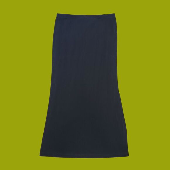 NEW Vintage 90s Chico's Plus Size Black Maxi Skirt - Picture 4 of 8